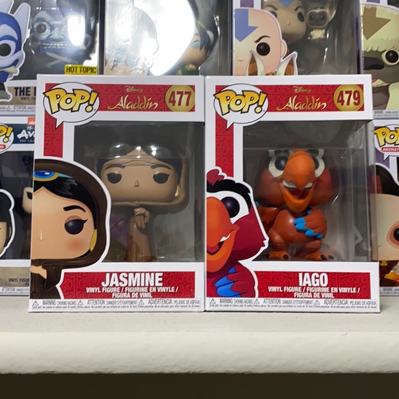 Funko Pop Aladdin Jasmine & Iago Vinyl Figure Set